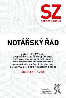 Soubor zákonů – Zákon č. 82/1998 Sb., o odpovědnosti za škodu způsobenou při výkonu veřejné moci …