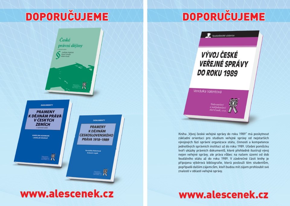 Praktikum ke studiu českých a československých právních dějin do r. 1918/od 1918 do 1989, 2.vyd.